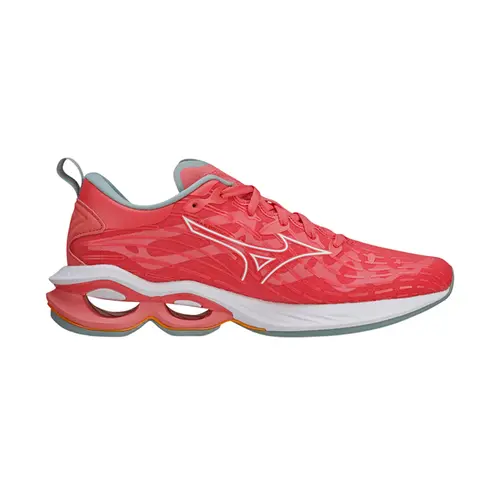Mizuno Tênis Feminino Wave Creation 25 SE Vermelho/Branco/Cinza Granito 102190002 (VMBCZG)