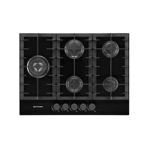 Elettromec Cooktop 70cm 5Q Gás Vetro Bivolt