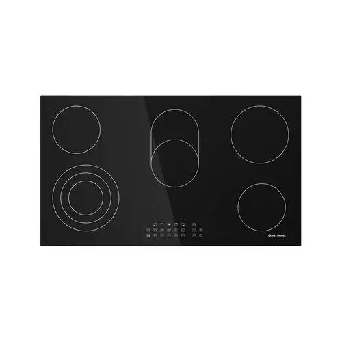Elettromec Cooktop 90cm 5Q Vitrocerâmico Preto 220v