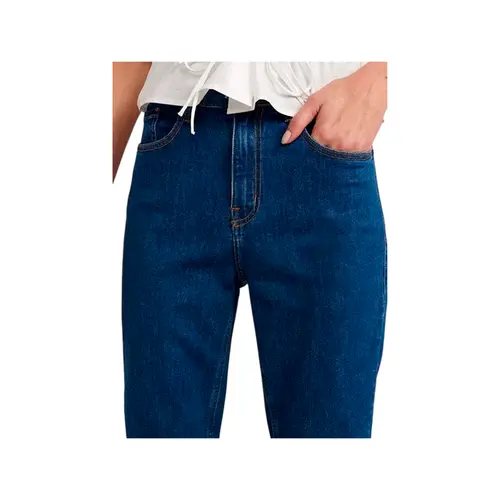 Le Lis Calça Paula Reta Jeans Médio