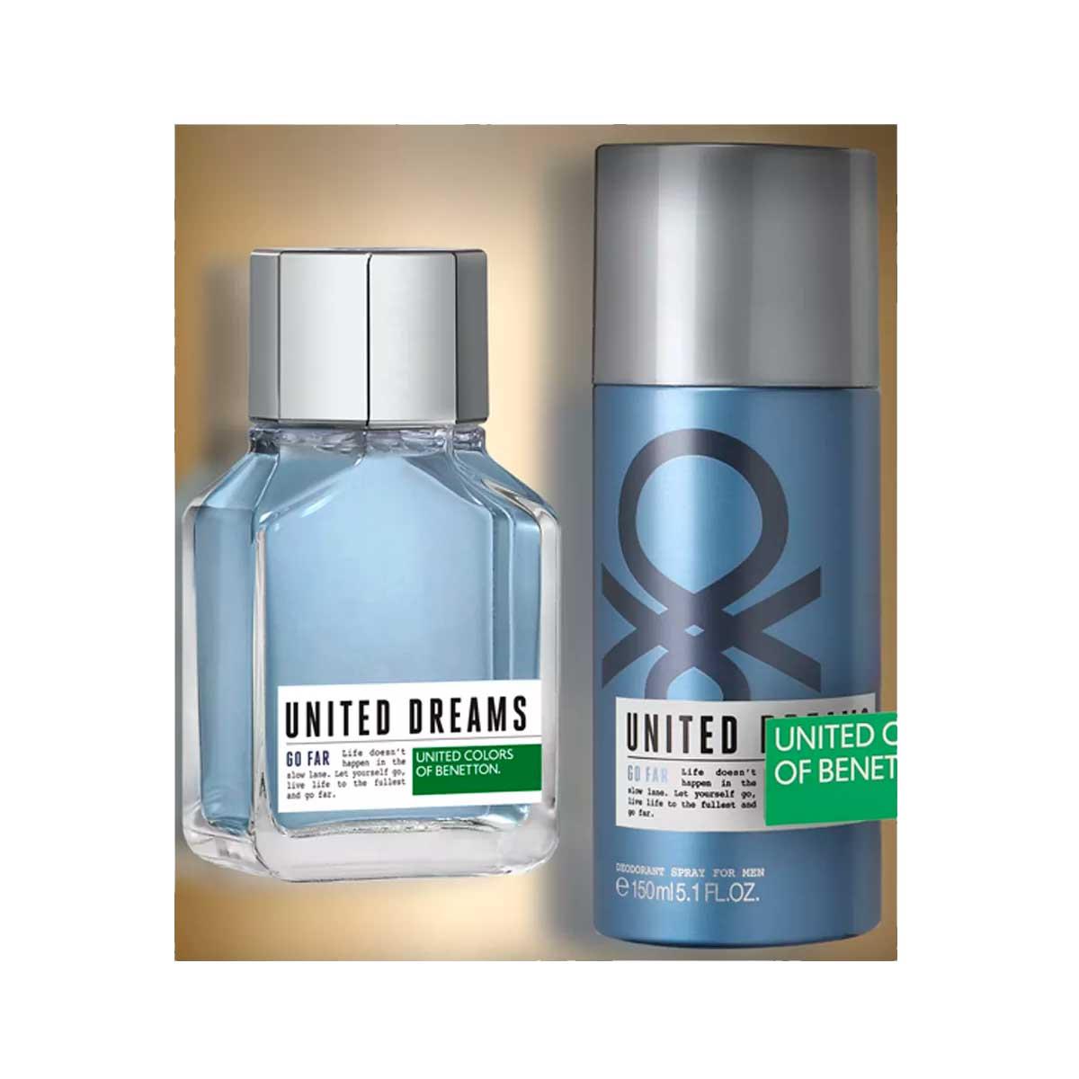Coffret United Dreams Go Far Eau de Toilette Masculino 100ml+Desodorante 150ml