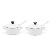 Le Creuset Kit 2 Potes Molho E Condimento Branco