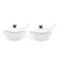 Le Creuset Kit 2 Potes Molho E Condimento Branco