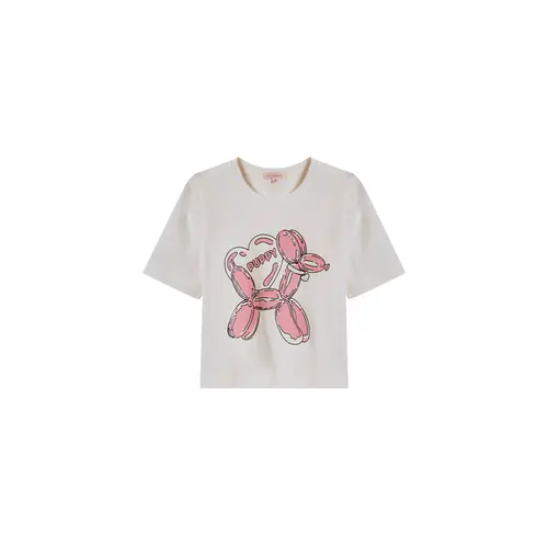 Le Lis Petit Camiseta Cachorrinho Off White