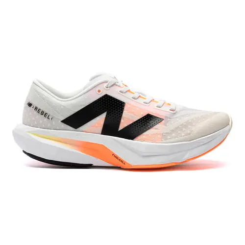 New Balance Tenis M Fuelcell Rebel V4 Branco/Laranja