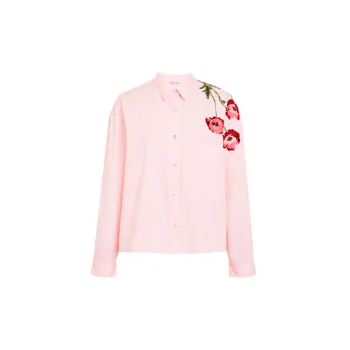 Le Lis Camisa Floral Listrado Com Bordado