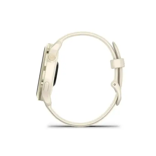 Garmin Monitor Cardíaco De Pulso Com Gps Vivoactive 6 Lunar Gold C/ Branco