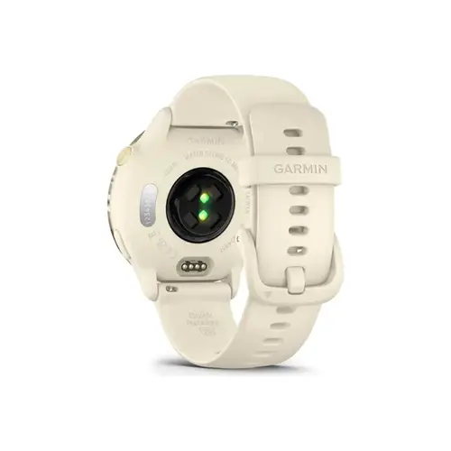Garmin Monitor Cardíaco De Pulso Com Gps Vivoactive 6 Lunar Gold C/ Branco