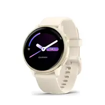 Garmin Monitor Cardíaco De Pulso Com Gps Vivoactive 6 Lunar Gold C/ Branco