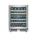 Tecno Adega 43 Garrafas 136L Dual Zone Abertura Direita Professional Inox 220v