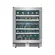 Tecno Adega 43 Garrafas 136L Dual Zone Abertura Esquerda Professional Inox 220v