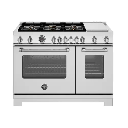 Bertazzoni Fogão Gás 122cm 6Q 2 Fornos Master Inox 127v