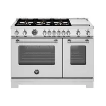 Bertazzoni Fogão Gás 122cm 6Q 2 Fornos Master Inox 127v