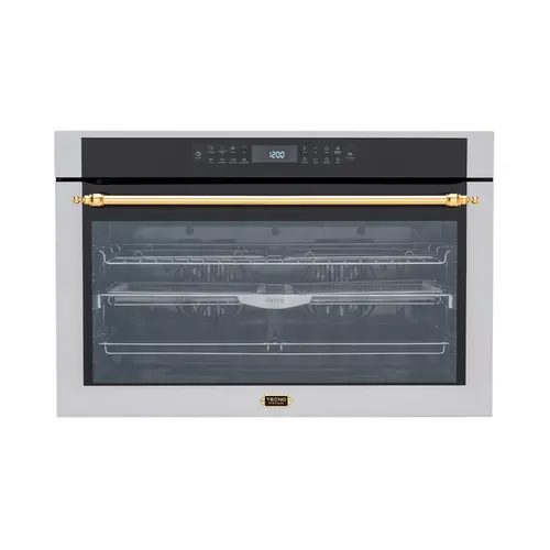 Tecno Forno Embutir 90cm Elétrico 138L Air Fry Inox Escovado Vintage 220v