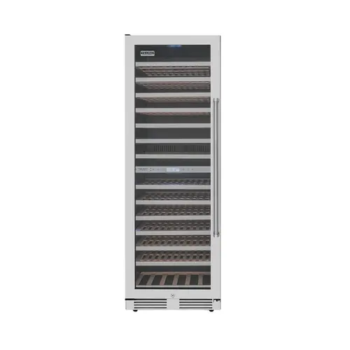 Tecno Adega 163 Garrafas 425L Dual Zone Abertura Esquerda Professional Inox 220v