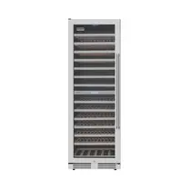 Tecno Adega 163 Garrafas 425L Dual Zone Abertura Esquerda Professional Inox 220v