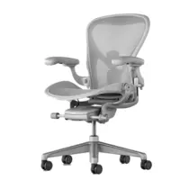 Herman Miller Cadeira Aeron Remasterizada Mineral/Base Dark Mineral E Rod C7 Tam B