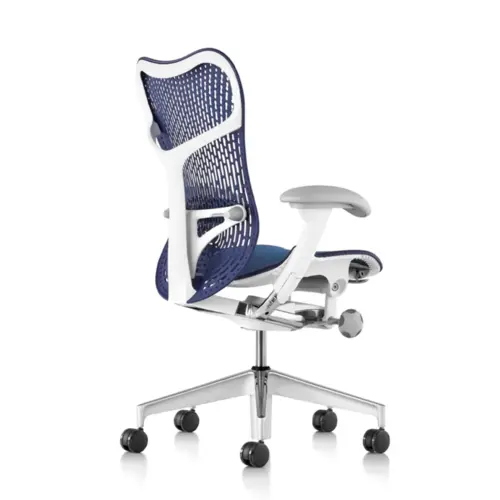 Herman Miller Cadeira Mirra 2 Triflex Turquesa Com Branco