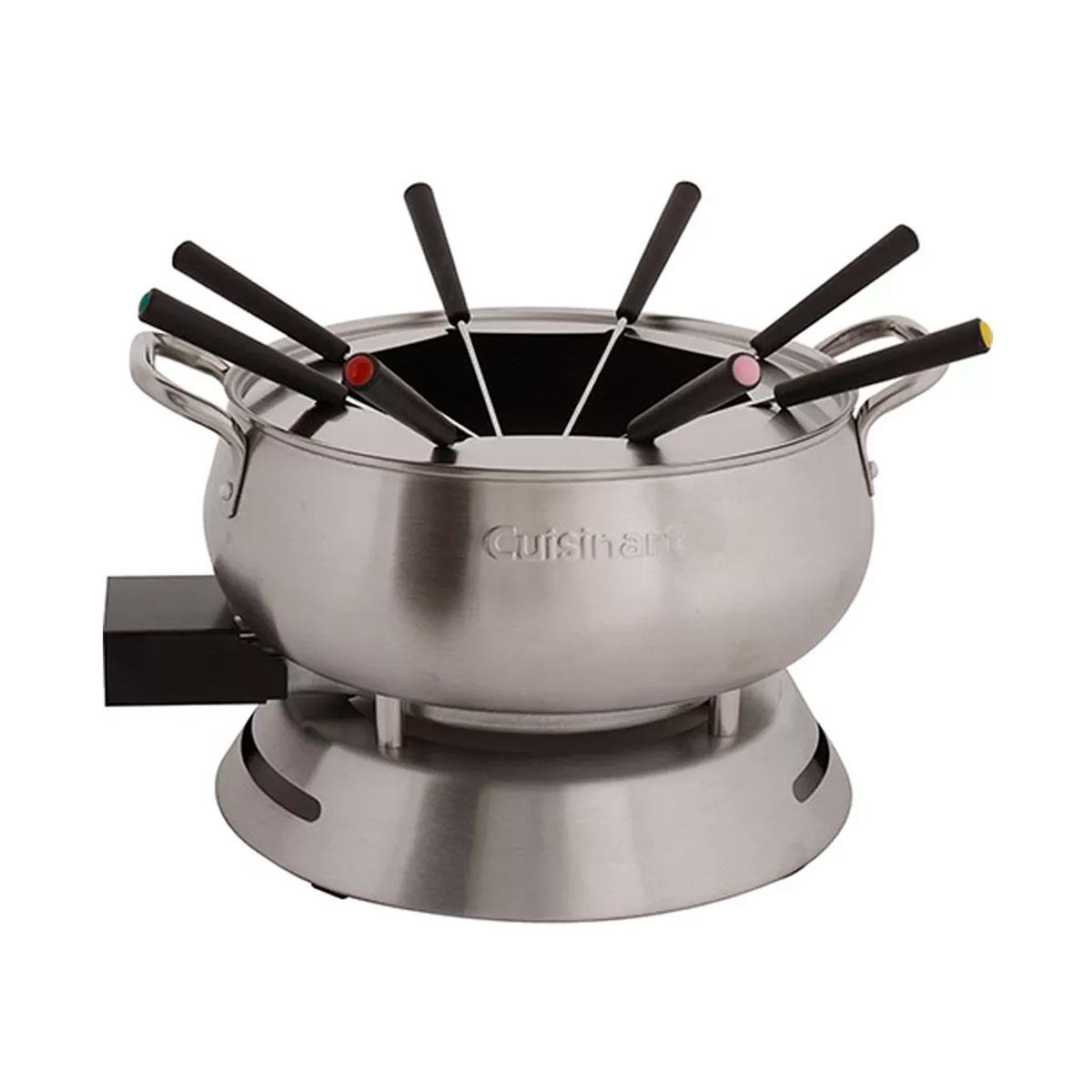 Fondue Elétrico Cuisinart CFO50CBBR Aço Escovado com Tampa 127V