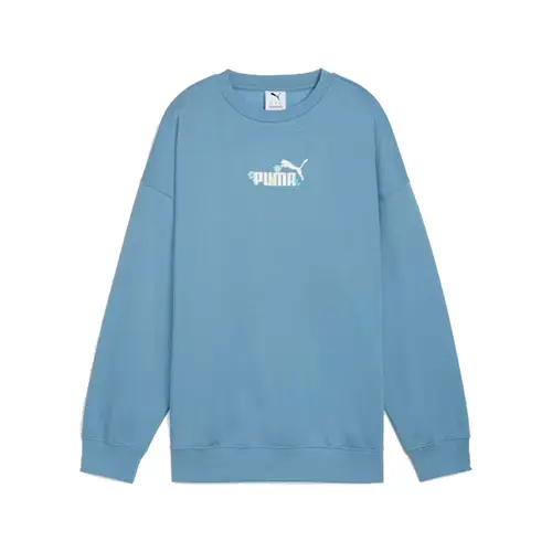 Puma Moletom F Essentials Nature 2.0 Oversize Crew