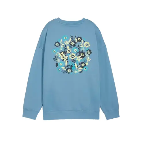 Puma Moletom F Essentials Nature 2.0 Oversize Crew
