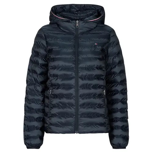 Tommy Hilfiger Jaqueta Fem Lw Padded Global Stripe Azul