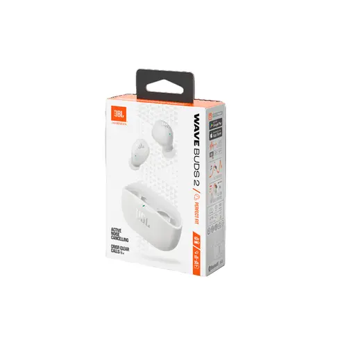 JBL Fone de Ouvido Bluetooth TWS Wave Buds 2 Branco