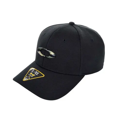 Boné Oakley Tincan Cap Preto e Logo Camuflado