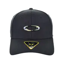 Boné Oakley Tincan Cap Preto e Logo Camuflado
