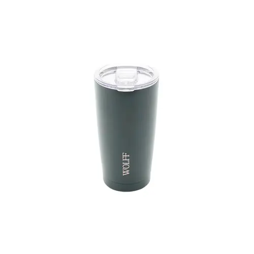 Wolff Copo Térmico de Aço Parede Dupla C/ Tampa Cinza 600ml