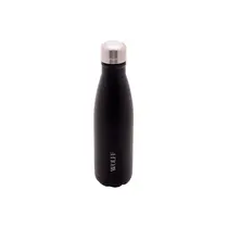 Wolff Garrafa Térmica Aço Inox Parede Dupla Ice Preta 500ml