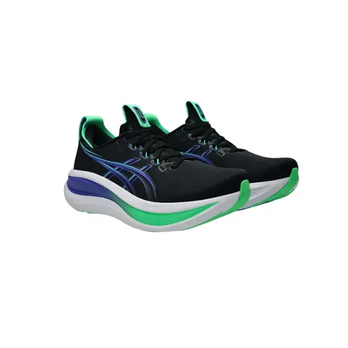 Asics Tênis Feminino Gel Nimbus 28 Black/Cobalt Burst 1012B899 (003)