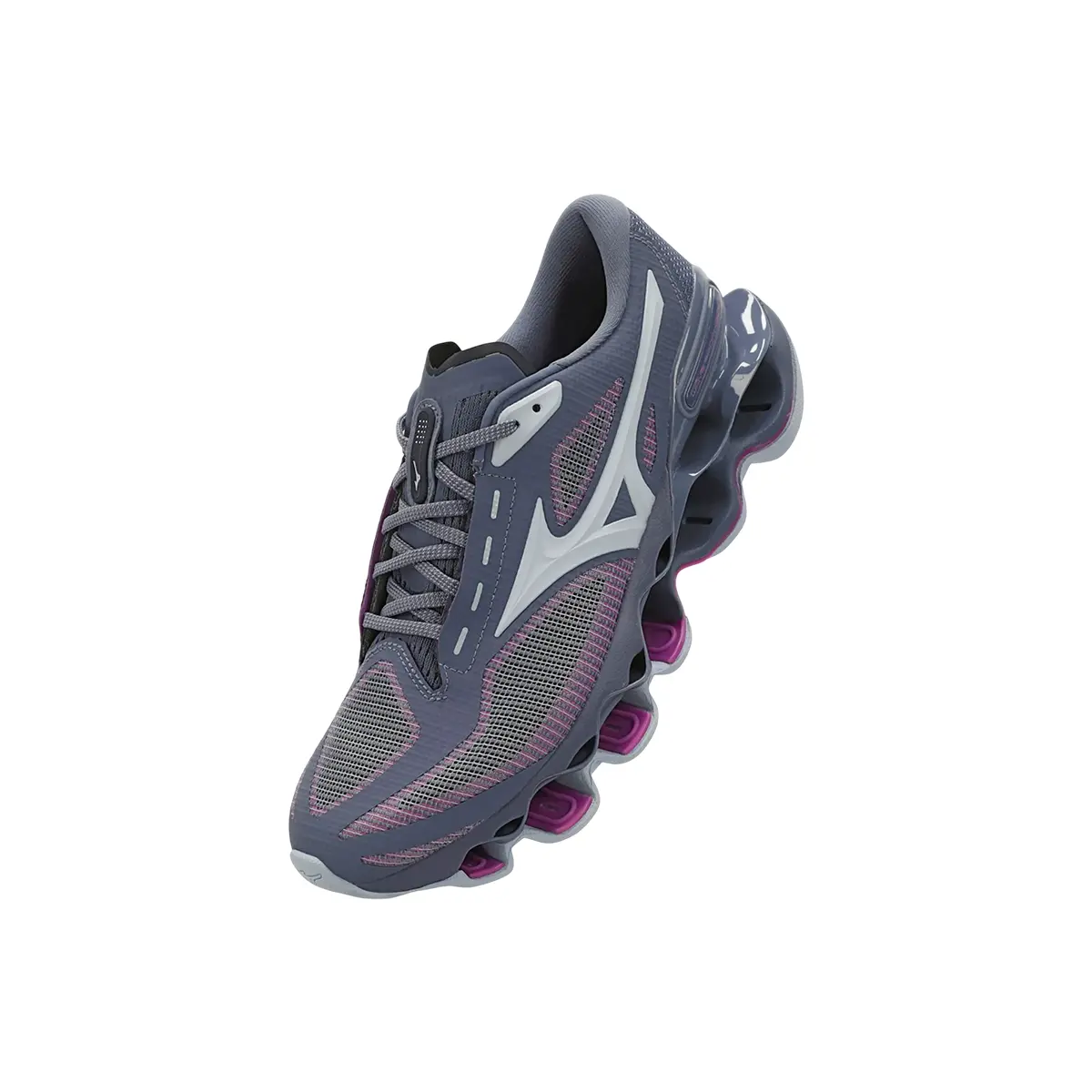 Mizuno Tênis Unissex Wave Prophecy 15 Grafite/Lilas 102364003 (GRALIL)