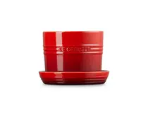 Le Creuset Vaso Para Ervas C/ Bandeja 14cm Vermelho