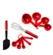 Kitchenaid Ud Conj. C/ 11 Pcs Utensilio De Cozinha Vermelho