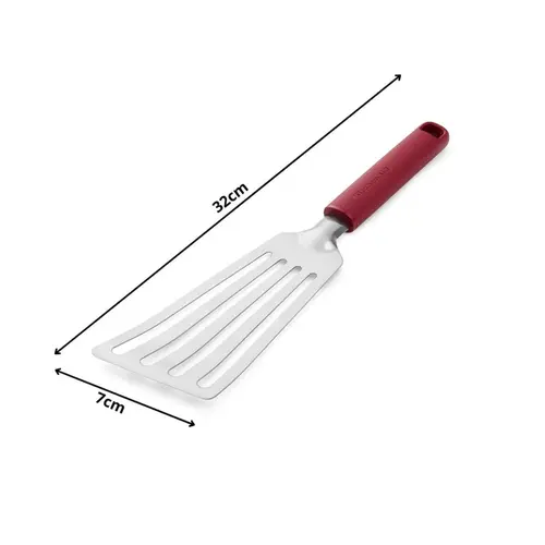 Kitchenaid Ud Espátula Flexível Perfurada 32cm Em Inox Vermelho