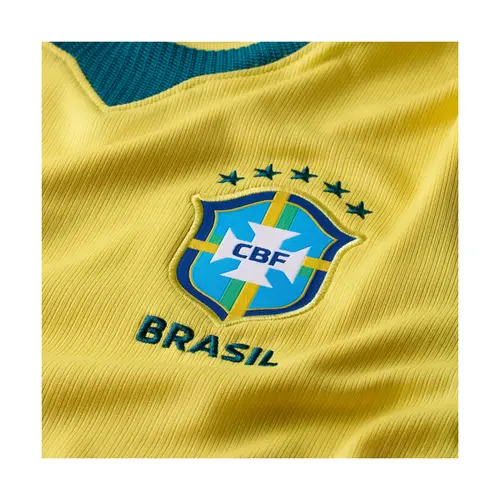 Nike Camisa Feminina Manga Curta CBF I Torcedor 2026 Amarelo IB5280 (724)