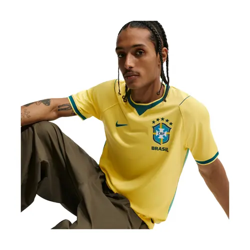 Nike Camisa Masculino Manga Curta CBF I Torcedor 2026 Amarelo IF7054 (724)