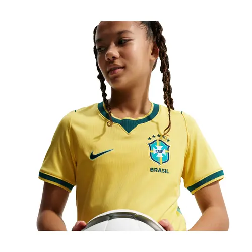Nike Camisa Infantil Manga Curta CBF I Torcedor 2026 (7 a 15 anos)