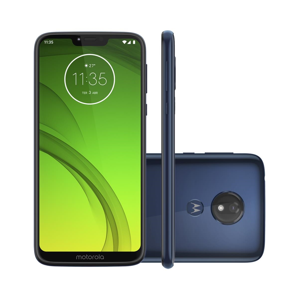 Smartphone Motorola Moto G7 Power Azul Navy 32GB Câmera Traseira 12MP ...