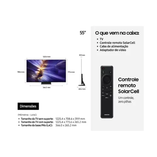 Samsung TV Oled 55 4K Smart 144Hz 2025 QN55S90FAGXZD