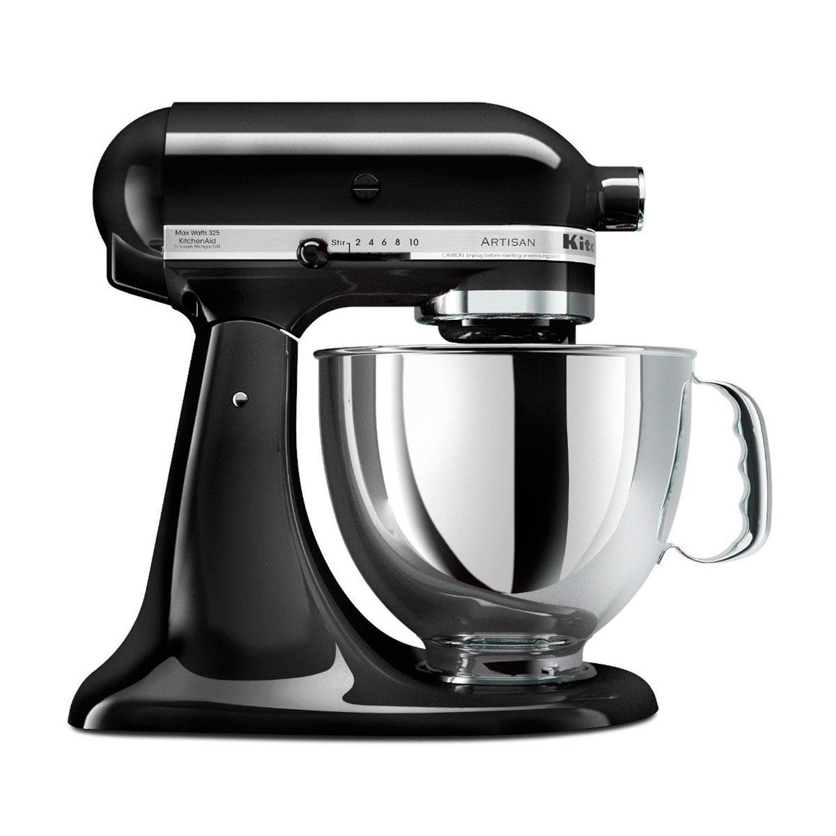 Batedeira Planetária KitchenAid Stand Mixer Artisan Preta 127V