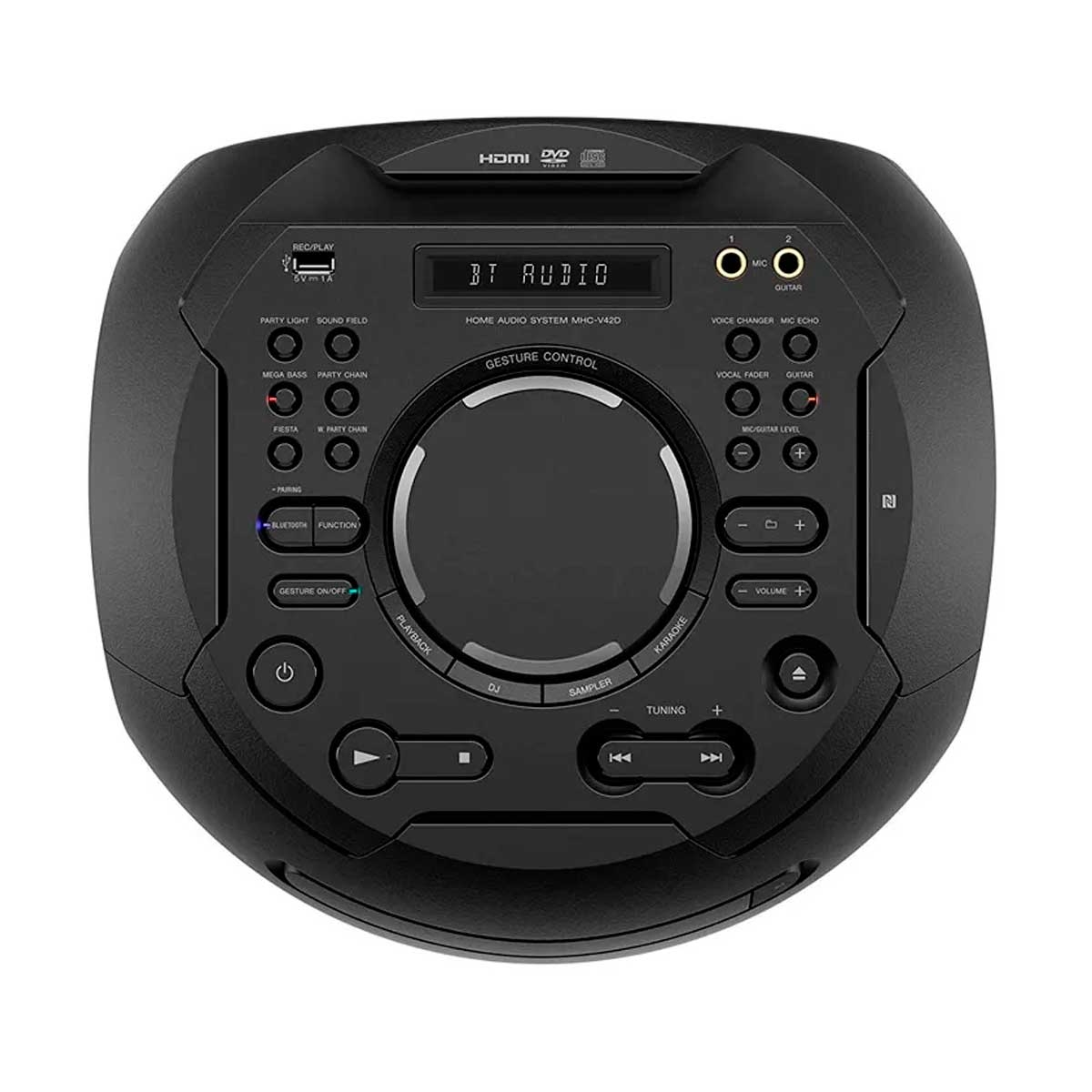 Mini System Sony Muteki Tipo Torre Com Dvd Controle Por Gestos e
