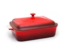 Le Creuset Travessa Retangular C/Tampa 32cm Vermelho