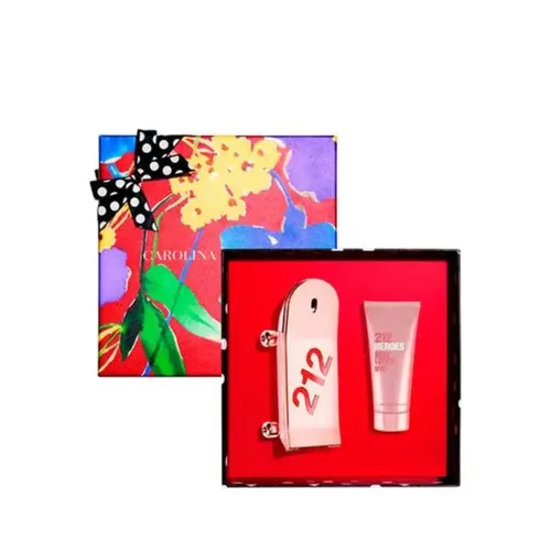 Carolina Herrera Cofrret 212 Heroes Woman  EDP 80ML+Body Lotion 100ML