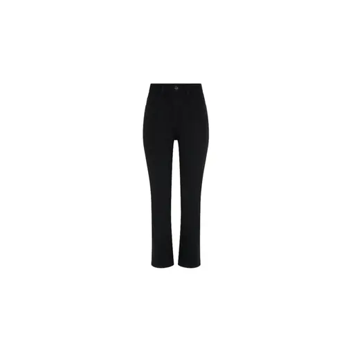 Le Lis Calça Paula Reta Curta Black Jeans Black Escuro (2601) (71)