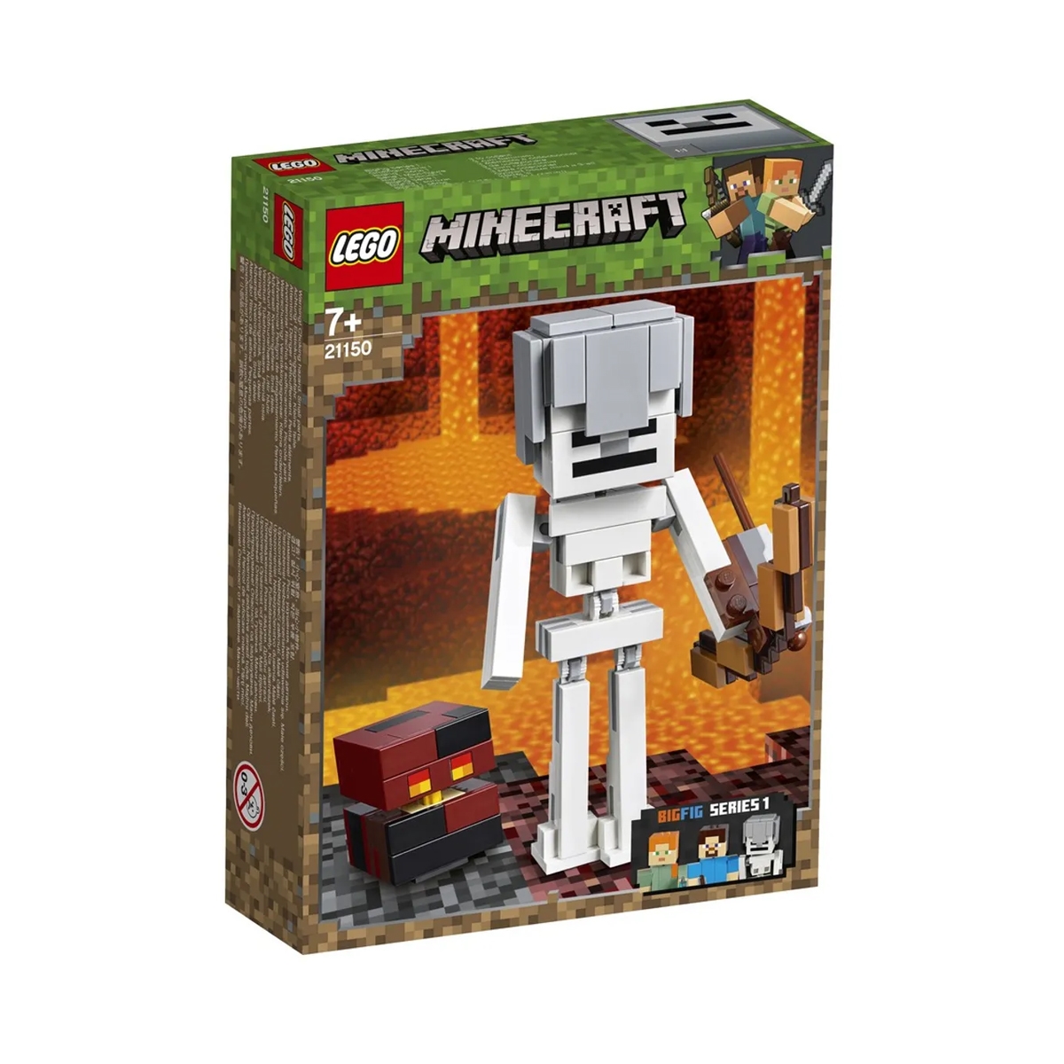 Boneco Minifigure Blocos De Montar Wither Minecraft Quantidade De Peças 10