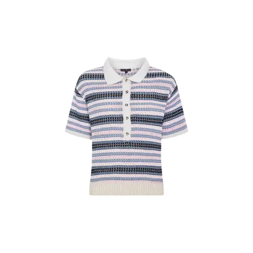 Le Lis Blusa Mc Taina Listrado Rosa E Azul (2601) (91)
