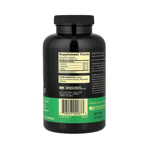 On Optimum Bcaa 1000 200 Cápsulas 141.6G