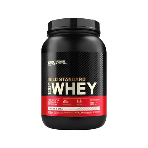 On Optimum Whey Gold Standard Sabor Cookies Com Baunilha 907g